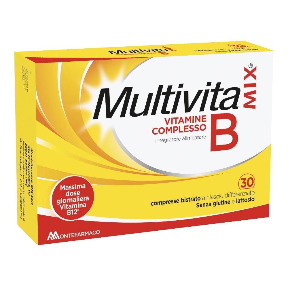 montefarmaco otc spa multivitamix vitamine complesso b 30 compresse bistrato