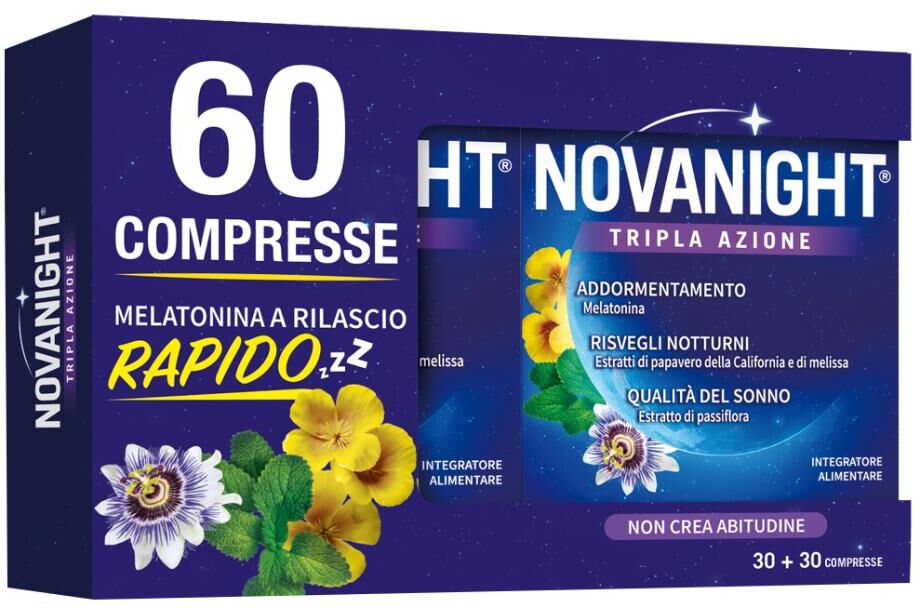 opella healthcare novanight bipacco integratore alimentare 30+30 compresse (60 compresse)