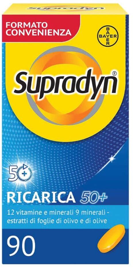 bayer spa supradyn ricarica 50+ 90cpr ri