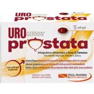 POOL PHARMA Srl Urogermin Prostata Integratore Alimentare Serenoa Repens  15 Softgel