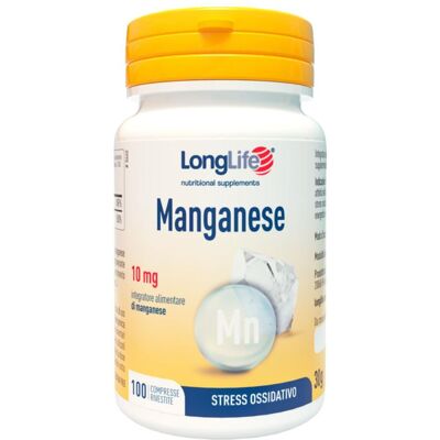 LONGLIFE Srl LONGLIFE MANGANESE 10mg100Cpr LONGLIFE Srl LONGLIFE MANGANESE 10mg100Cpr