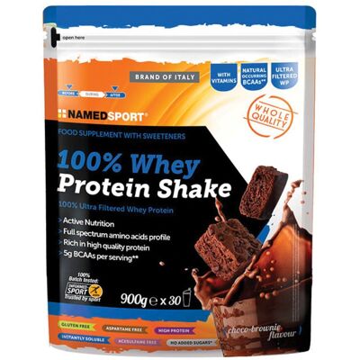 NAMEDSPORT Srl Named Sport 100% Whey Protein Shake Choco Brownie 900g NAMEDSPORT Srl Named Sport 100% Whey Protein Shake Choco Brownie 900g