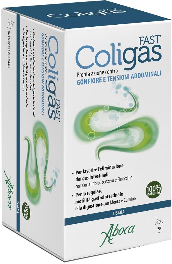 Aboca Coligas Fast Tisana Gonfiore Addominale 20 Bustine