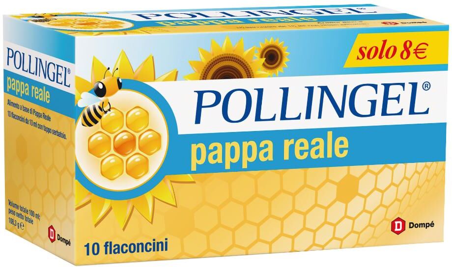DOMPE' FARMACEUTICI SpA Bracco Pollingel Pappa Reale Integratore 10 Flaconcini DOMPE' FARMACEUTICI SpA Bracco Pollingel Pappa Reale Integratore 10 Flaconcini