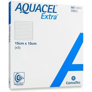 CONVATEC MEDICAZIONI AQUACEL EXTRA HYDROFIBER 15X15