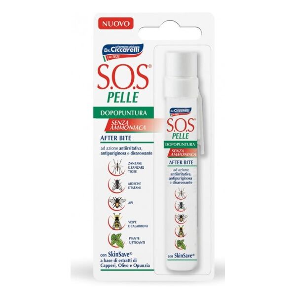 farmaceutici dott.ciccarelli ciccarelli protezione insetti molesti sos pelle dopopuntura insetti e piante urticanti 15 ml