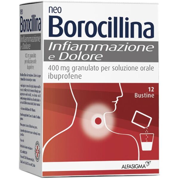 alfasigma paraf neoborocillina infiammazione e dolore 12 bustine