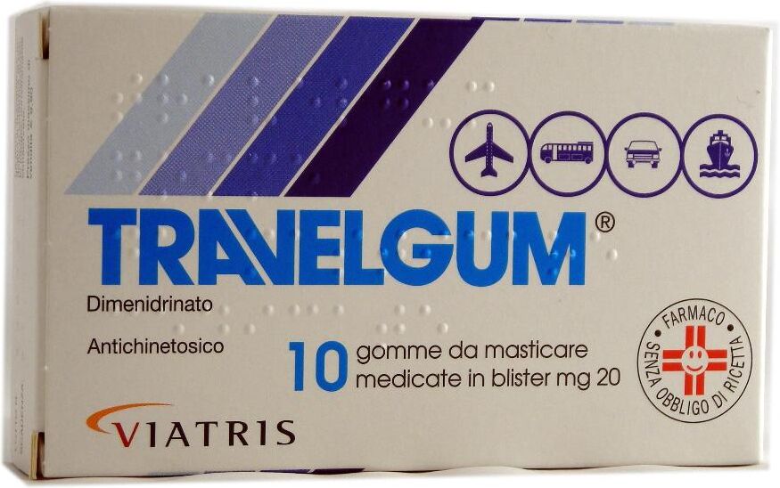 viatris healthcare limited travelgum 20 mg gomme da masticare medicate 10 gomme