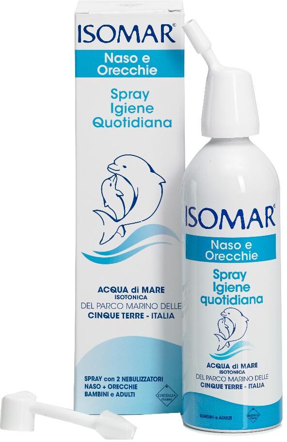 euritalia pharma (div.coswell) isomar  pulizia e salute del naso acqua di mare igiene quotidiana 100 ml