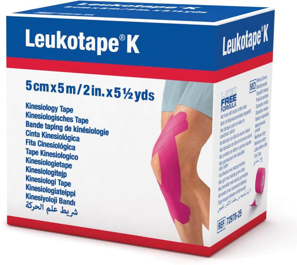 essity italy spa bsn medical  medicazioni leukotape k nastro adesivo 5cm x 5m rosa