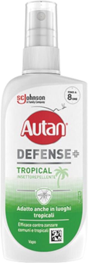 s.c. johnson italy srl autan defense tropical spray antizanzare comuni tigre e tropicali insetto repellente 100ml