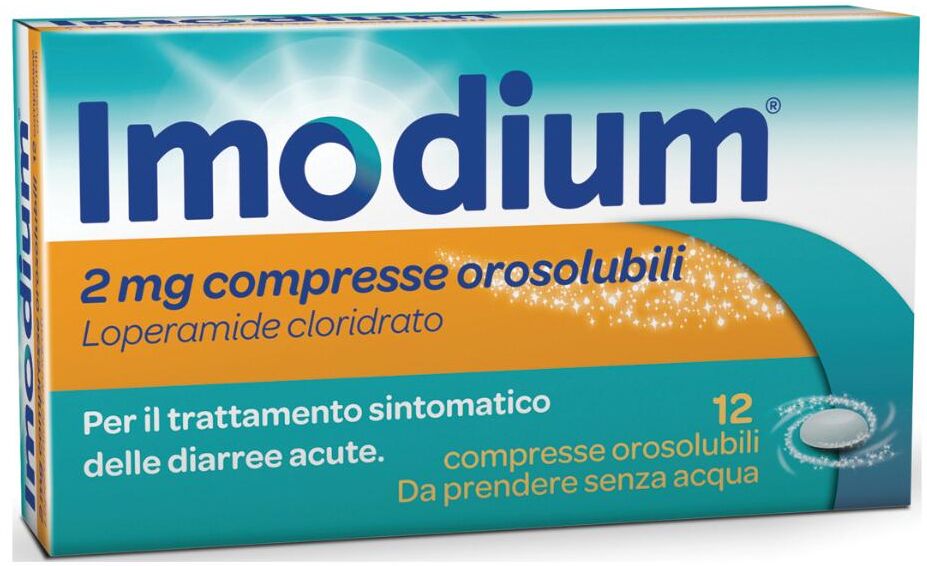 Johnson & Johnson Imodium 2 Mg 12 Compresse Orosolubili per diarree acute