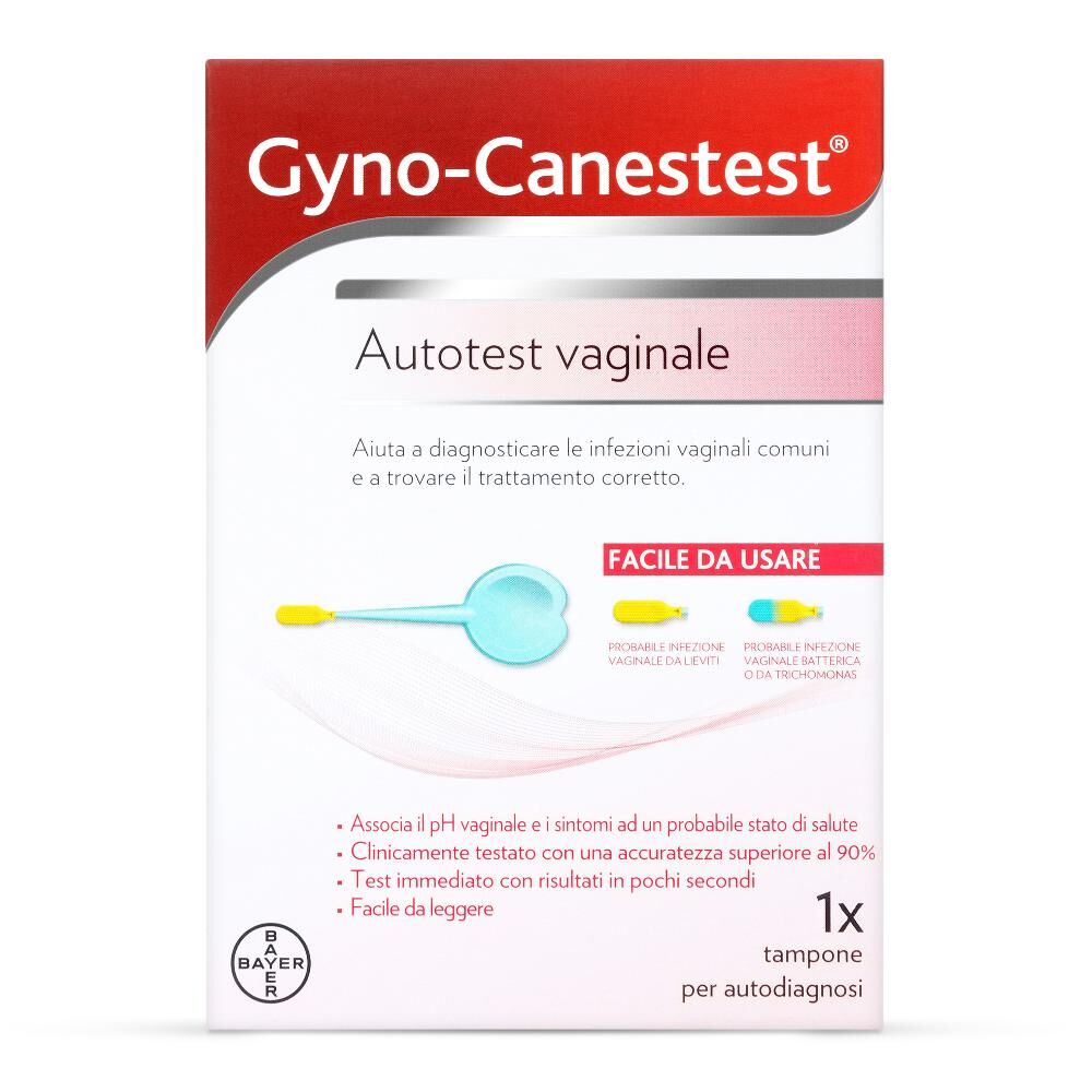 BAYER CH Gyno-Canestest Autotest Vaginale Tampone per la Diagnosi di Infezioni Vaginali