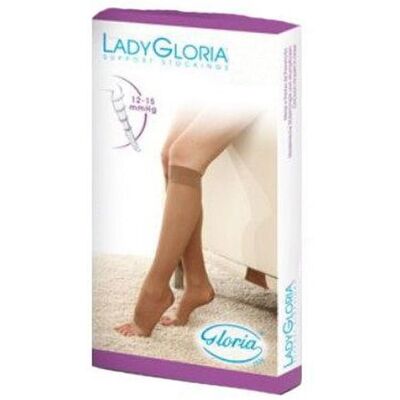GLORIA MED SpA Ladygloria 24 Gambaletto a Compressione Graduata Color Daino Taglia 5 per Donna GLORIA MED SpA Ladygloria 24 Gambaletto a Compressione Graduata Color Daino Taglia 5 per Donna