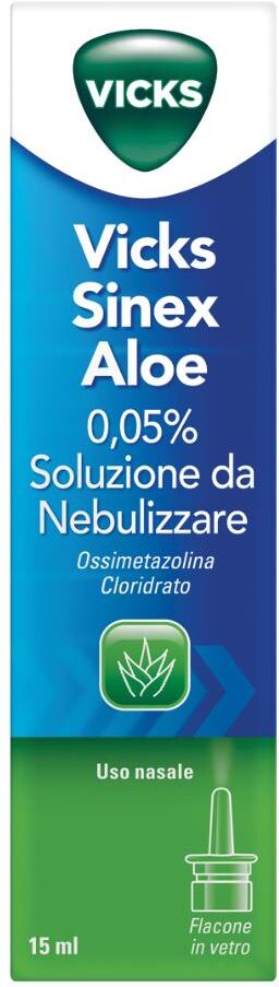 PROCTER & GAMBLE SRL Vicks Sinex Aloe Aloe 0,05% Soluzione Da Nebulizzare Flacone Nebulizzatore 15 Ml