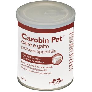 N.B.F. LANES Srl Carobin Pet mangime di sola farina di polpa di carruba per cani e gatti 100 g