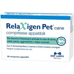 N.B.F. LANES Srl Relaxigen Pet Integratore rilassante per cani di taglia media 20 compresse