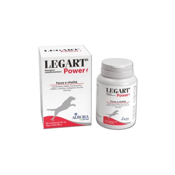 aurora biofarma vet legart power mangime complementare forza/vitalità cani 60 compresse