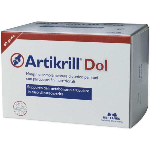 n.b.f. lanes srl artikrill dol cane mangime per metabolismo articolare 60 perle