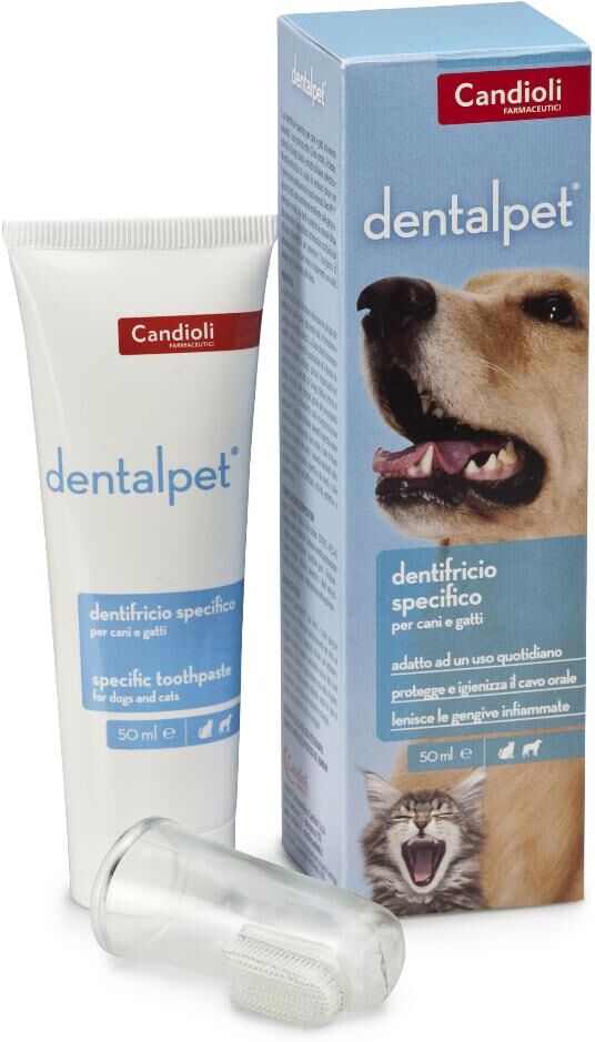 candioli veterinari candioli  animali domestici dentalpet dentifricio cani e gatti 50 ml