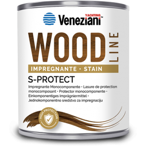 Veneziani Impregnante legno S-Protect Wood Line 0.75 lt. Mogano_373