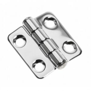 Cerniera lucidata a specchio in acciaio inox AISI 316 Dimensioni 40 x 38 mm. M2