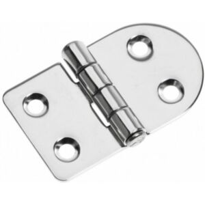 Cerniera lucidata a specchio in acciaio inox AISI 316 Dimensioni 67 x 40 mm.