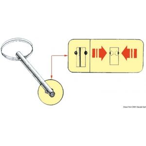 Osculati Spinotto autobloccante in Acciaio Inox Spinotto autobloccante inox 6x25 mm