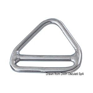 Osculati Anello triangolare con barretta per zerli Triangolo barra inox 5x45 mm