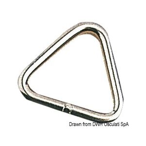 Osculati Anello triangolare per zerli Triangoli inox 5x45 mm