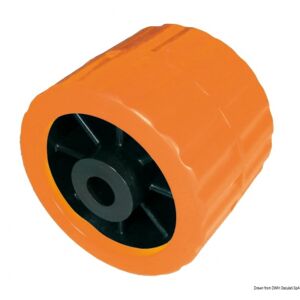 Osculati Rullo singolo laterale 75 mm. ⌀ 100 mm. arancione con foro da Ø 15 mm.