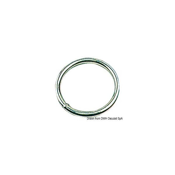 osculati anello tondo anello inox 5x30 mm