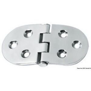 Osculati Cerniera 3 mm HEAVY DUTY Cerniera inox 130x60 mm Osculati Cerniera 3 mm HEAVY DUTY Cerniera inox 130x60 mm