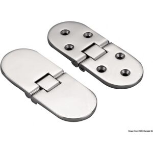 Cerniera di precisione microfusibile Osculati in acciaio inox - 180° Cerniera di precisione microfusibile Osculati in acciaio inox - 180°