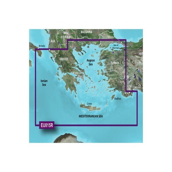 garmin cartografia bluechart g3 hd vision con supporto sd/micro sd mar egeo e mar di marmara veu015r