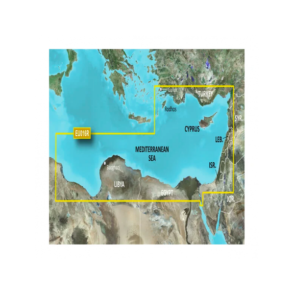 garmin cartografia bluechart g3 hd vision con supporto sd/micro sd sud est mediterraneo veu016r