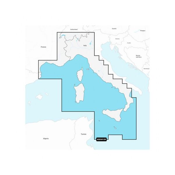 navionics cartografia garmin + con supporto sd/micro sd mar mediterraneo, centrale e occidentale nseu012r