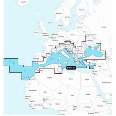 Mappa Navionics+ Mediterraneo & Mar Nero Garmin - Supporta SD/Micro SD Mappa Navionics+ Mediterraneo & Mar Nero Garmin - Supporta SD/Micro SD