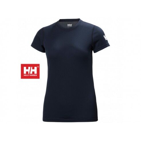 Helly Hansen T-Shirt Tech da donna in tessuto tecnico blu XS