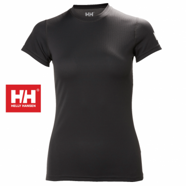 Helly Hansen T-Shirt Tech da donna in tessuto tecnico nero XS