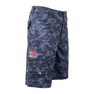 Bluefin USA Tournament Short Pants pantaloncini da pesca UPF 50+ 36 Grigio Camo