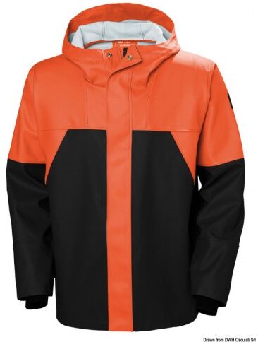 Helly Hansen Giacca da barca Storm Rain arancione XL