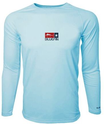 Bluefin USA Performance Solar Tees maglietta da pesca UPF 50+ LIGHT BLUE XL