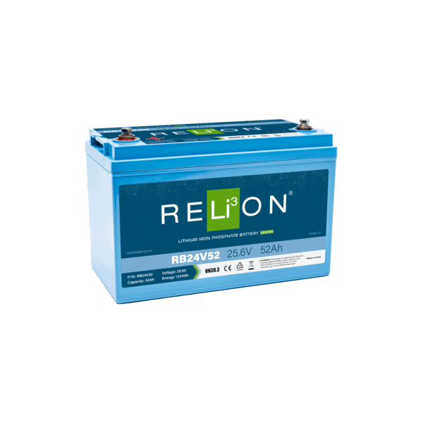 relion batteria al litio rb-24v52 24 v 100 ah per avviamento e servizi