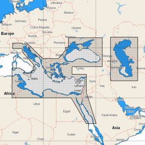 C - MAP Cartografia C-MAP 4D MAX con supporto SD/Micro SD Mar Mediterraneo est Mar Caspio Mar Nero 111