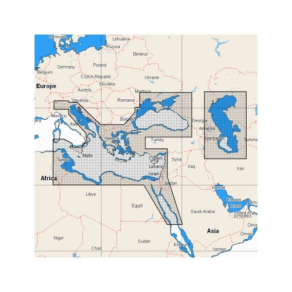 c - map cartografia c-map 4d max con supporto sd/micro sd mar mediterraneo est mar caspio mar nero 111