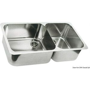 Osculati Lavello doppio Lavello doppio 600 x 320 mm inox