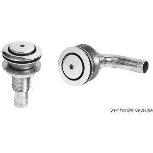 Osculati Sfiato carburante in Acciaio Inox AISI 316 fuso e lucidato a specchio Sfiato inox 90° testa 49 mm