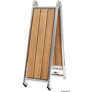 Osculati Passerella pieghevoli in acciaio inox lucidato a specchio Passerella inox/iroko cm 220