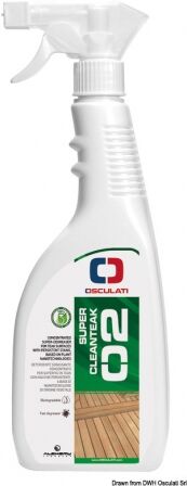 Osculati SuperCleateak detergente sgrassante concentrato per macchie persistenti SuperCleanteak per macchie persistenti 750 ml